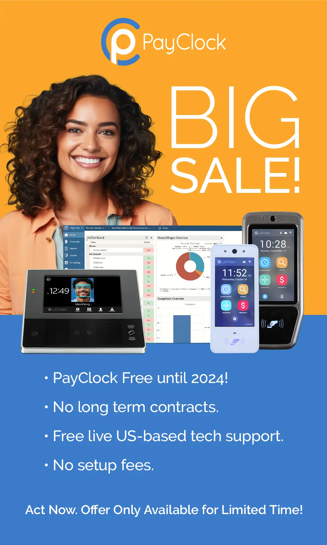 Incredible Offer to Upgrade to PayClock Employee Time Clock System